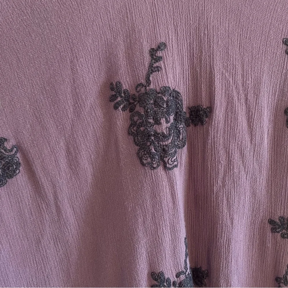 Free People Mauve Floral Mini Dress - Picture 3 of 6